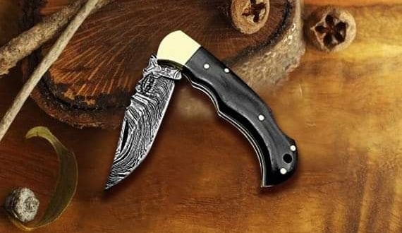 Custom Damascus Folding knives